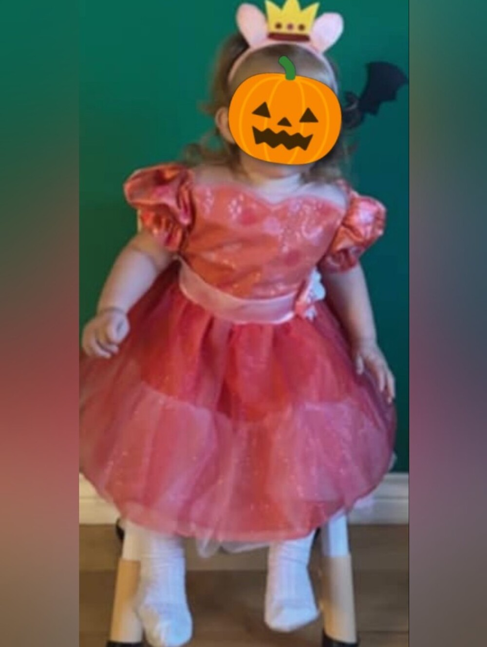 Toddler Peppa Pig Princess Tutu Dress Costume with a Princess Crown Headband